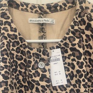 Abercrombie & Fitch Mara high neck Animal Print dress